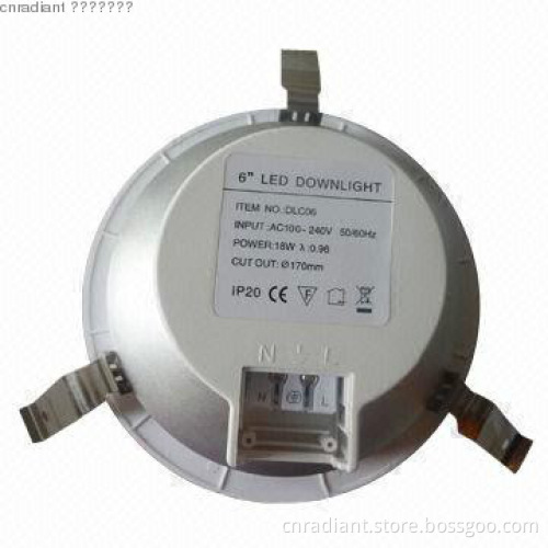 24W recessed COB source LED Downlight 8inch warm/cool white CE